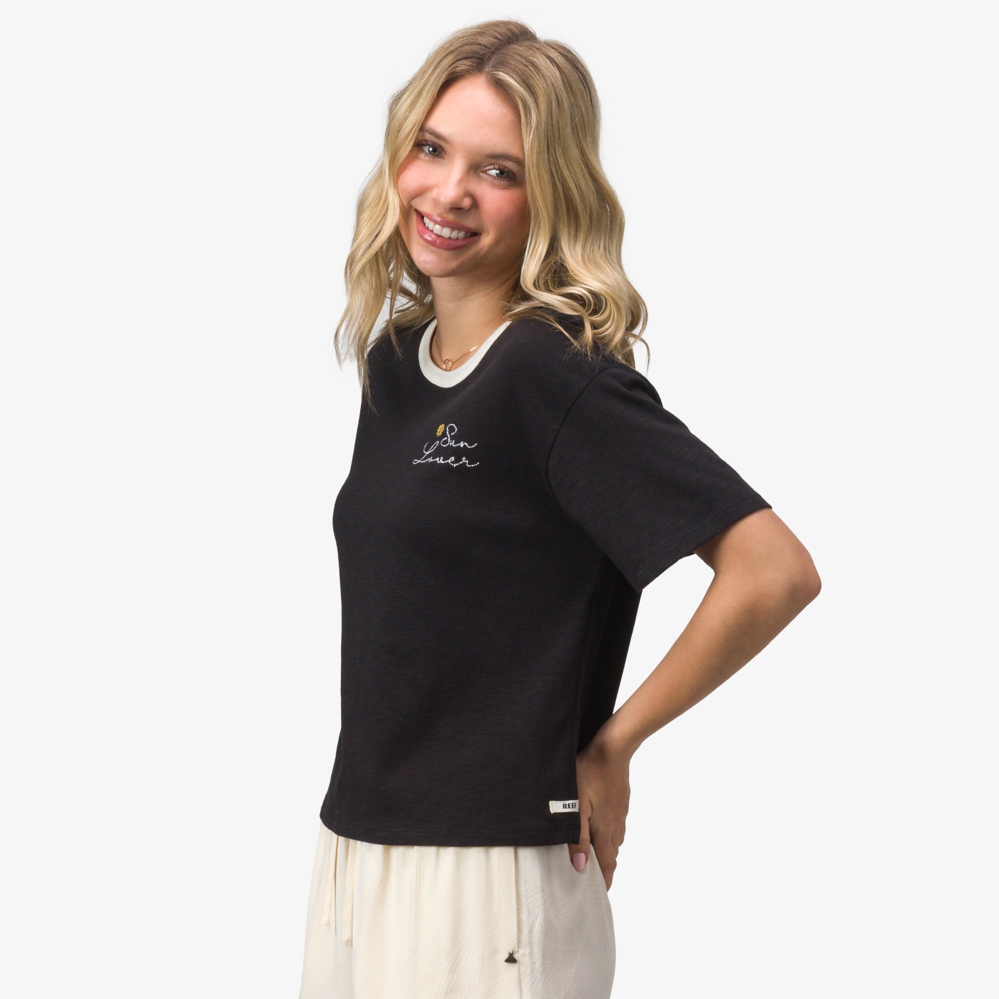 Sun Lover Ringer Tee - Image 4